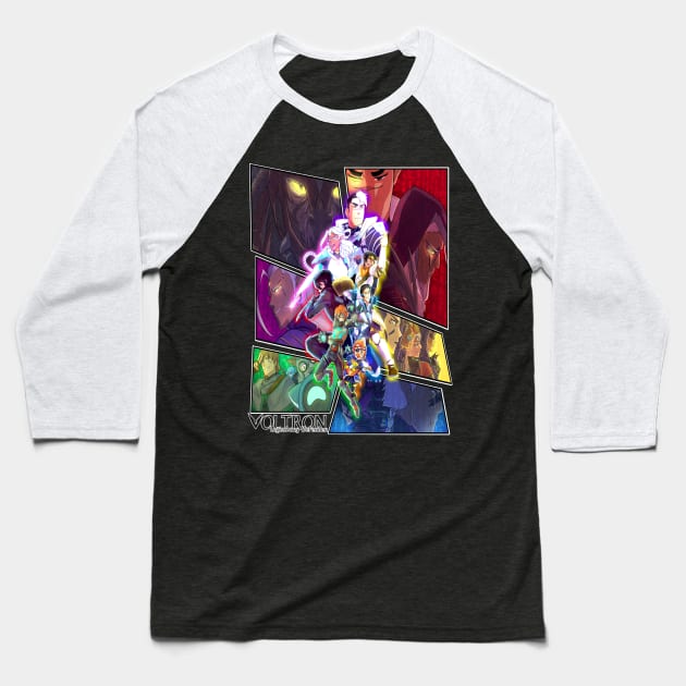 Dungeons & Voltron by K-Lionheart Baseball T-Shirt by Let's Voltron Podcast